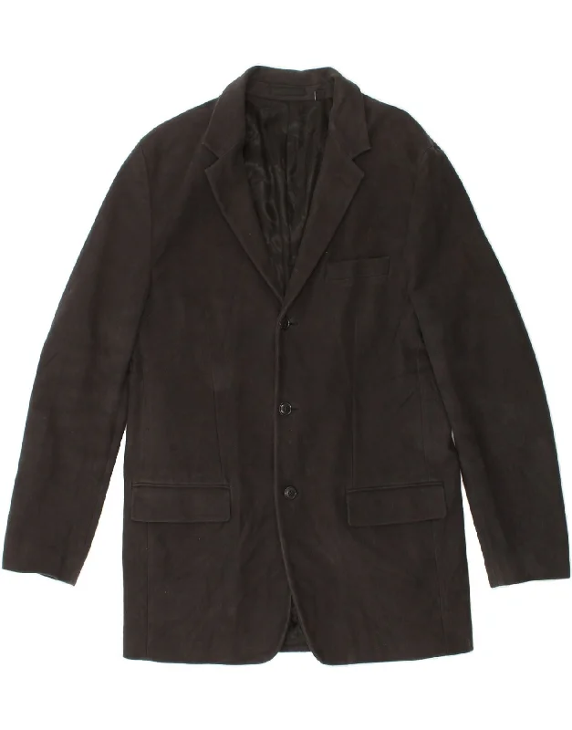 Unique Men's Flight JacketsCALVIN KLEIN Mens 3 Button Blazer Jacket EU 52 XL Black Cotton