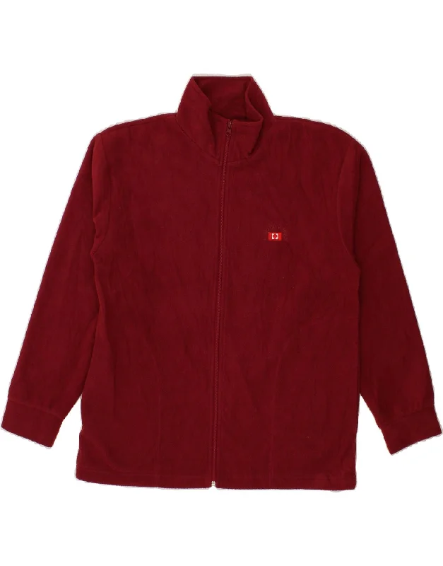 Best Men's Leather CoatsCANADA LOGAN Mens Fleece Jacket UK 38 Medium Red Polyester
