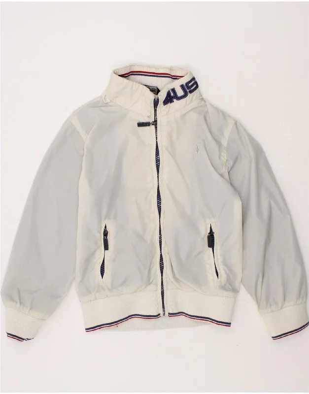 Men's Coats for Rainy WeatherCESARE PACIOTTI Boys Graphic Hooded Bomber Jacket 3-4 Years White Men's Coats for Rainy WeatherCESARE PACIOTTI Boys Graphic Hooded Bomber Jacket 3-4 Years White