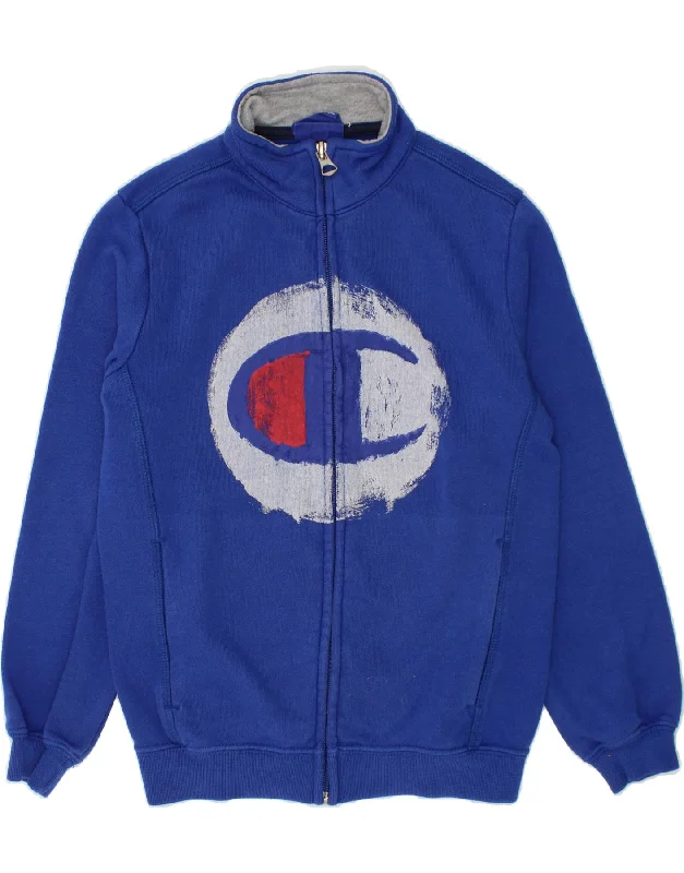 Comfortable Men's ParkasCHAMPION Boys Graphic Tracksuit Top Jacket 5-6 Years XS Blue Cotton Comfortable Men's ParkasCHAMPION Boys Graphic Tracksuit Top Jacket 5-6 Years XS Blue Cotton
