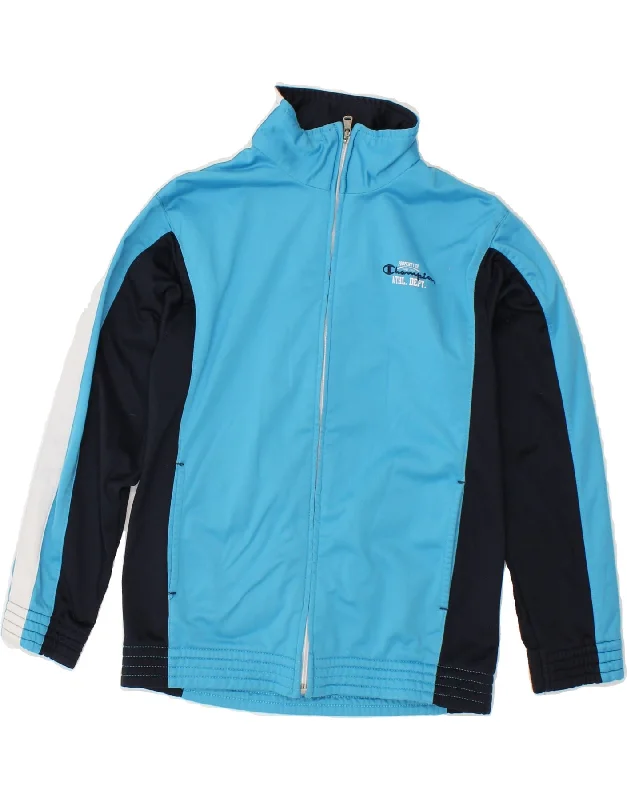 Versatile Men's Pea CoatsCHAMPION Boys Tracksuit Top Jacket 9-10 Years Medium Blue Colourblock Versatile Men's Pea CoatsCHAMPION Boys Tracksuit Top Jacket 9-10 Years Medium Blue Colourblock