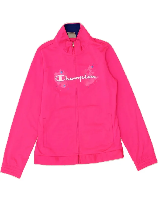 Durable Men's Car CoatsCHAMPION Girls Graphic Tracksuit Top Jacket 11-12 Years Large Pink Durable Men's Car CoatsCHAMPION Girls Graphic Tracksuit Top Jacket 11-12 Years Large Pink
