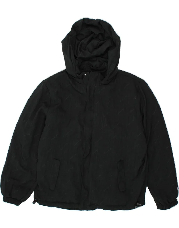 Men's Coats with Relaxed FitsCHAMPION Mens Reversible Hooded Padded Jacket UK 42 XL Black Cotton Men's Coats with Relaxed FitsCHAMPION Mens Reversible Hooded Padded Jacket UK 42 XL Black Cotton