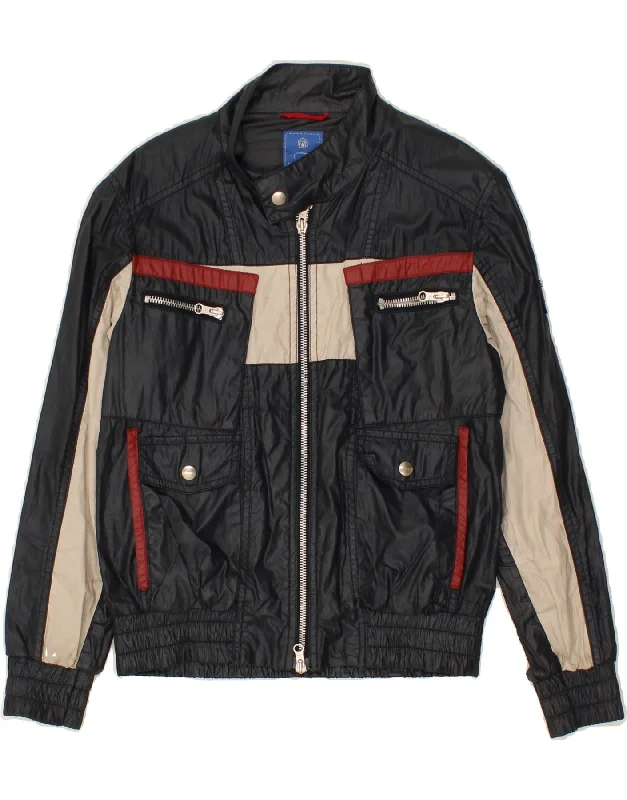 Men's Coats with Relaxed FitsFAY Boys Bomber Jacket 9-10 Years Navy Blue Colourblock Cotton Men's Coats with Relaxed FitsFAY Boys Bomber Jacket 9-10 Years Navy Blue Colourblock Cotton