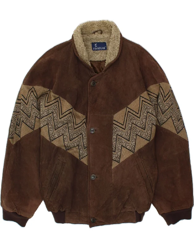 Men's Coats with Modern CutsFINNEGAN Mens Suede Jacket IT 54 2XL Brown Chevron Suede Men's Coats with Modern CutsFINNEGAN Mens Suede Jacket IT 54 2XL Brown Chevron Suede