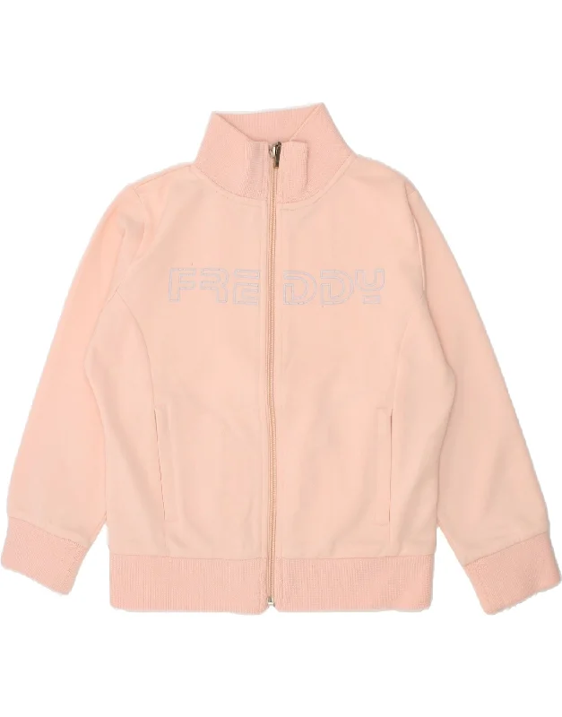 Men's Coats for Outdoor ActivitiesFREDDY Girls Graphic Tracksuit Top Jacket 5-6 Years Pink Polyester Men's Coats for Outdoor ActivitiesFREDDY Girls Graphic Tracksuit Top Jacket 5-6 Years Pink Polyester