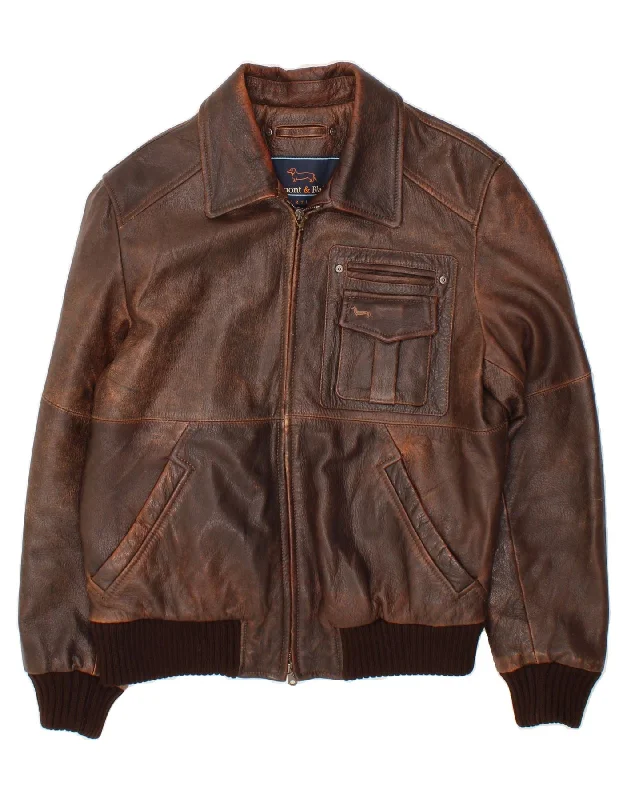 Men's Coats with Synthetic InsulationHARMONT & BLAINE Mens Leather Jacket UK 40 Large Brown Leather Men's Coats with Synthetic InsulationHARMONT & BLAINE Mens Leather Jacket UK 40 Large Brown Leather