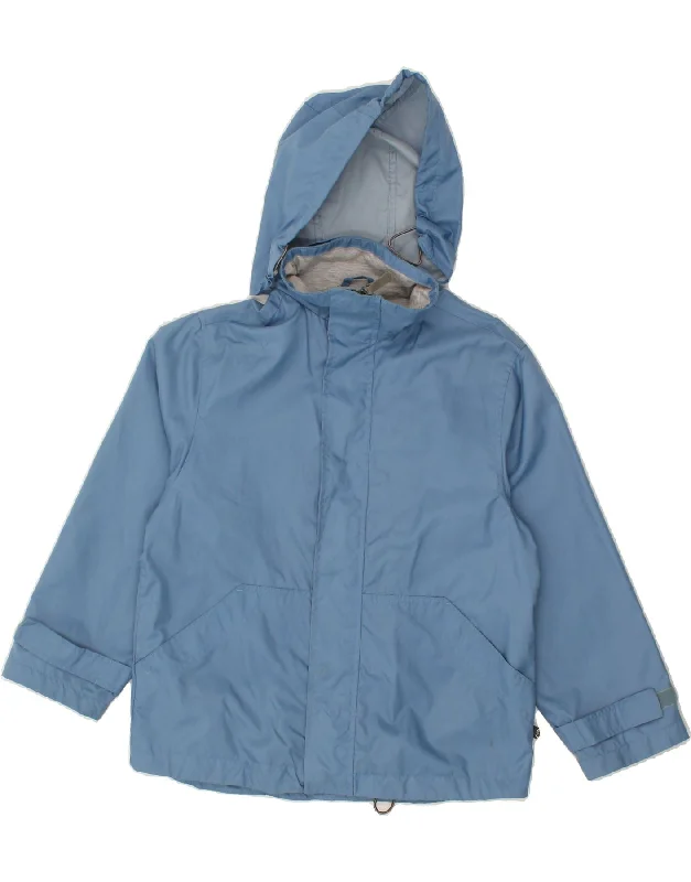 Affordable Men's Winter CoatsINVICTA Boys Hooded Rain Jacket 9-10 Years Blue Nylon