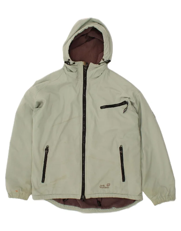 Men's Coats with LiningJACK WOLFSKIN Mens Hooded Windbreaker Jacket UK 40 Large Green Men's Coats with LiningJACK WOLFSKIN Mens Hooded Windbreaker Jacket UK 40 Large Green