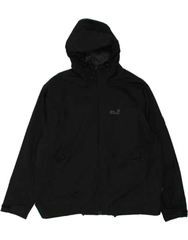 Men's Coats for HikingJACK WOLFSKIN Mens Hooded Windbreaker Jacket UK 44 2XL Black Polyamide Men's Coats for HikingJACK WOLFSKIN Mens Hooded Windbreaker Jacket UK 44 2XL Black Polyamide