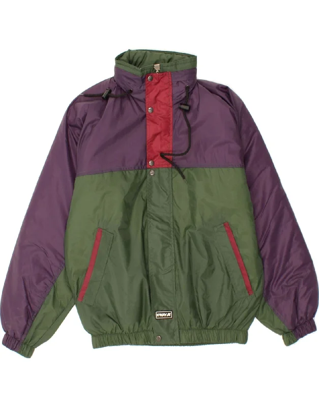 Men's Coats for Everyday WearK-WAY Mens Hooded Windbreaker Jacket UK 34 XS Green Colourblock Men's Coats for Everyday WearK-WAY Mens Hooded Windbreaker Jacket UK 34 XS Green Colourblock