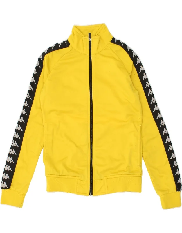 Men's Coats with Vintage StyleKAPPA Boys Graphic Tracksuit Top Jacket 8-9 Years Small Yellow Men's Coats with Vintage StyleKAPPA Boys Graphic Tracksuit Top Jacket 8-9 Years Small Yellow