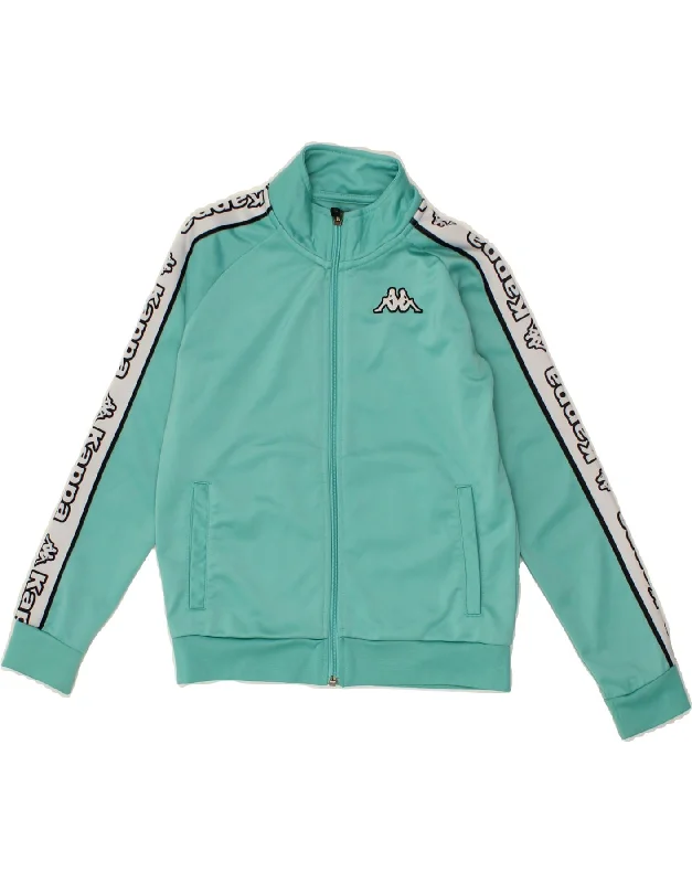 Men's Coats with Military InfluenceKAPPA Boys Graphic Tracksuit Top Jacket 8-9 Years Turquoise Polyester Men's Coats with Military InfluenceKAPPA Boys Graphic Tracksuit Top Jacket 8-9 Years Turquoise Polyester