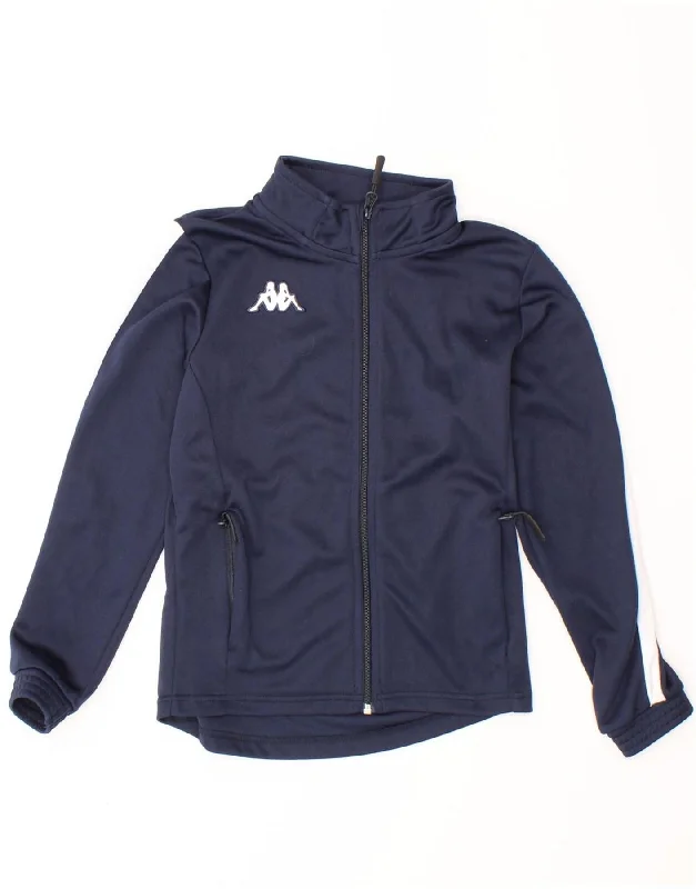 Men's Coats for Skinny MenKAPPA Girls Graphic Tracksuit Top Jacket 9-10 Years Navy Blue Colourblock