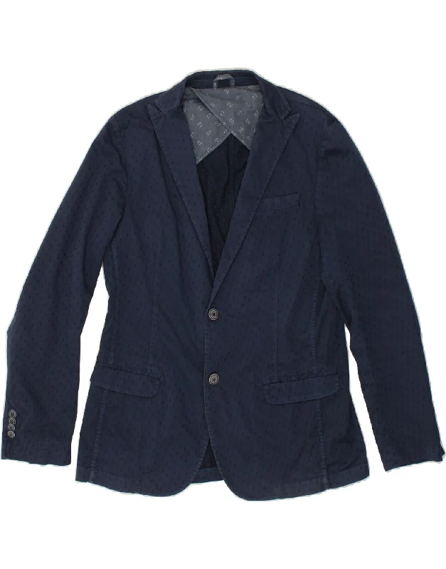 Men's Coats with HoodsLIU JO Mens 2 Button Blazer Jacket UK 38 Medium Navy Blue Spotted Men's Coats with HoodsLIU JO Mens 2 Button Blazer Jacket UK 38 Medium Navy Blue Spotted