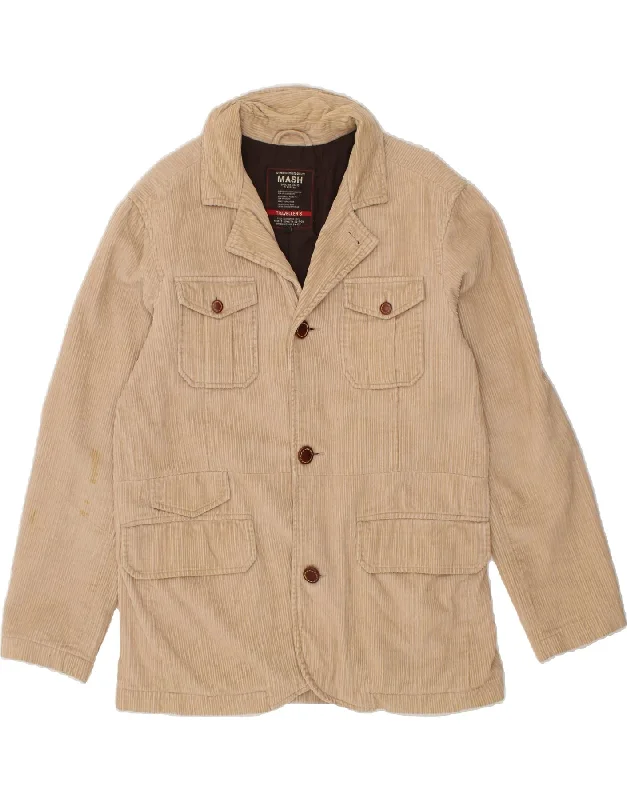 Men's Coats with Convertible CollarsMASH Mens Corduroy Jacket UK 38 Medium Beige Cotton Men's Coats with Convertible CollarsMASH Mens Corduroy Jacket UK 38 Medium Beige Cotton