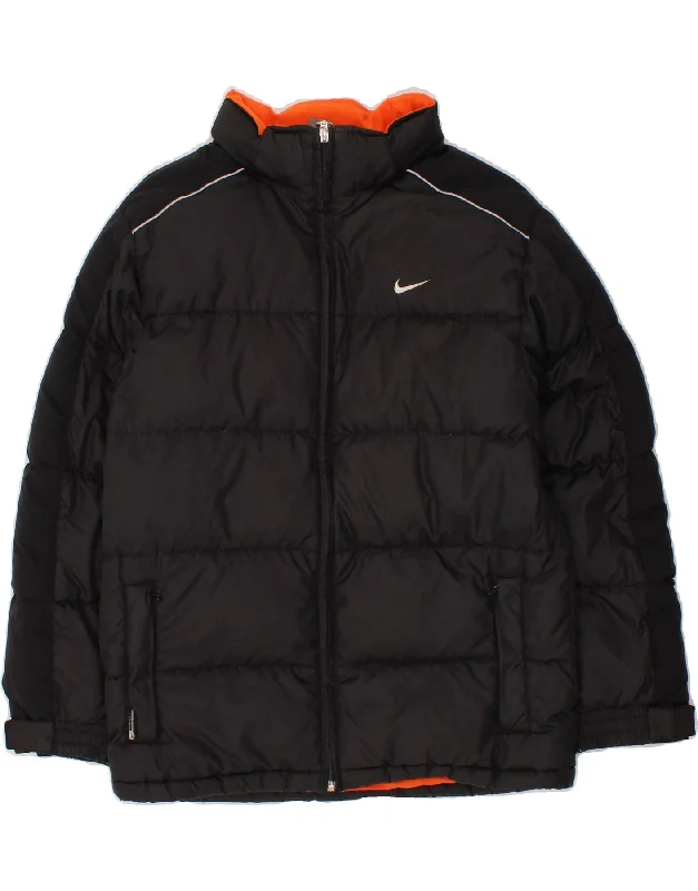 Men's Coats for All SeasonsNIKE Boys Graphic Padded Jacket 10-11 Years Medium Black Nylon Men's Coats for All SeasonsNIKE Boys Graphic Padded Jacket 10-11 Years Medium Black Nylon