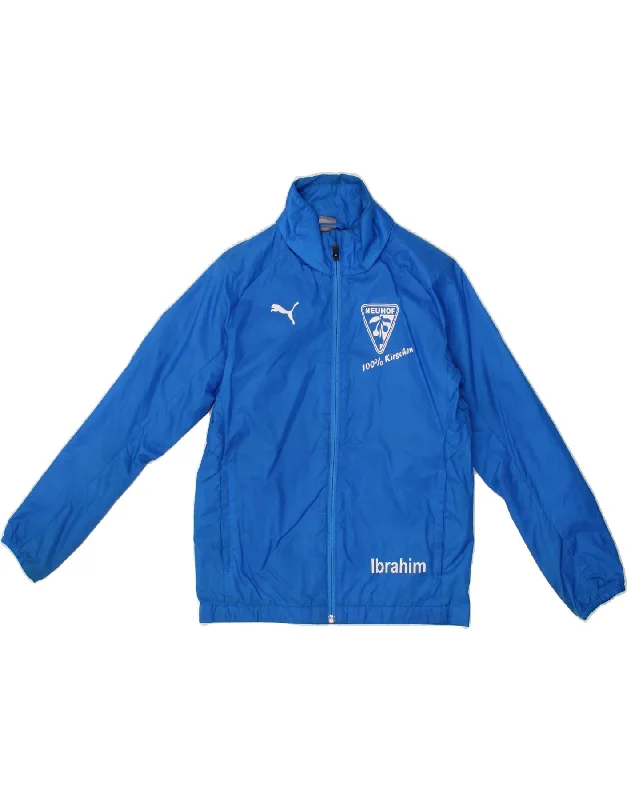 Men's Coats with Modern CutsPUMA Boys Graphic Rain Jacket 11-12 Years Large Blue Nylon Men's Coats with Modern CutsPUMA Boys Graphic Rain Jacket 11-12 Years Large Blue Nylon