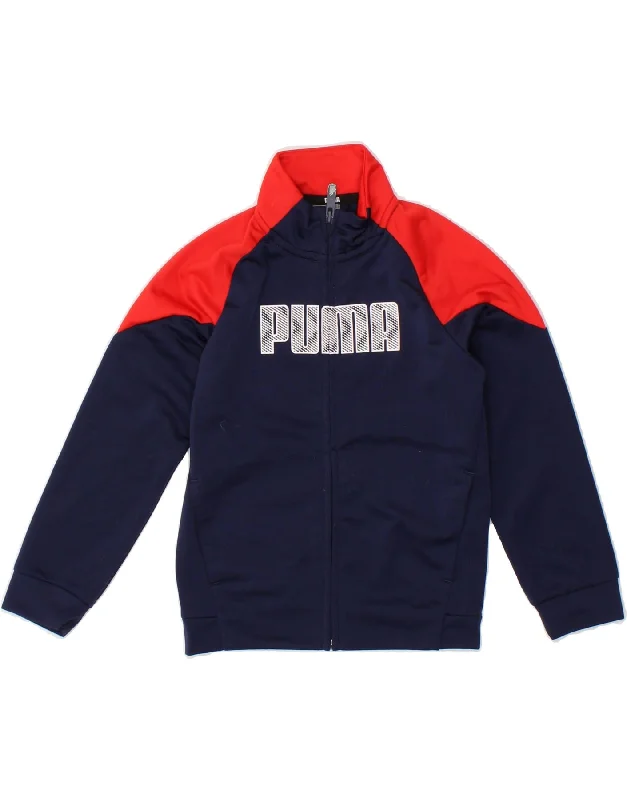 Men's Coats with Quick-Dry FabricPUMA Boys Graphic Tracksuit Top Jacket 5-6 Years Navy Blue Colourblock Men's Coats with Quick-Dry FabricPUMA Boys Graphic Tracksuit Top Jacket 5-6 Years Navy Blue Colourblock