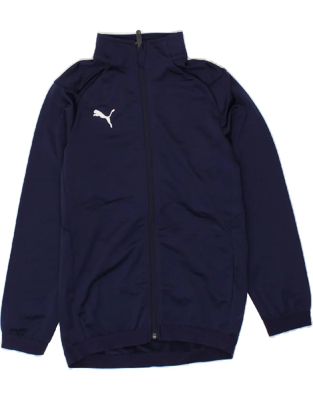 Men's Coats with Quilted LiningPUMA Girls Tracksuit Top Jacket 11-12 Years Large  Navy Blue Polyester