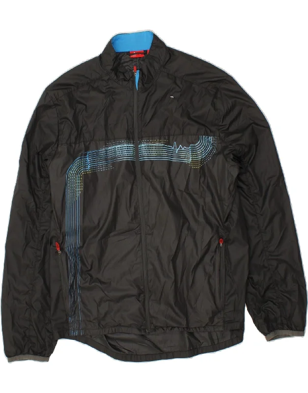 Men's Coats with Magnetic ClosuresPUMA Mens Rain Jacket UK 42 XL Grey Polyester