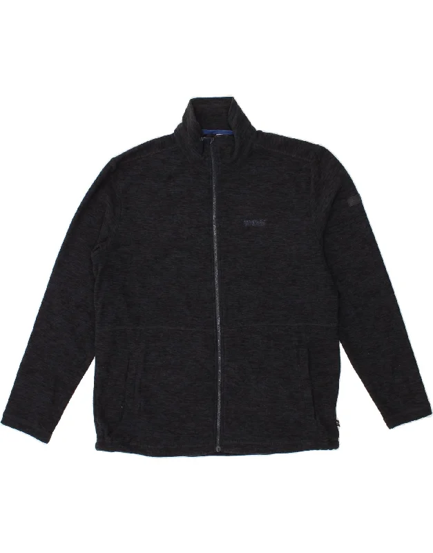 Men's Coats Made in ItalyREGATTA Mens Fleece Jacket UK 42 XL Black Polyester