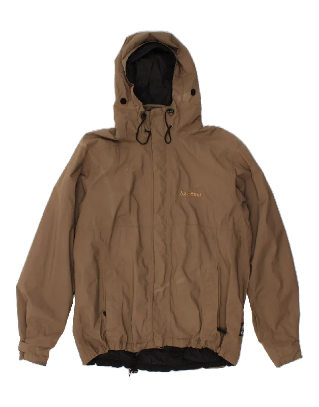 Men's Coats for SnowshoeingSCHOFFEL Mens Hooded Rain Jacket UK 44 2XL Grey Polyamide Men's Coats for SnowshoeingSCHOFFEL Mens Hooded Rain Jacket UK 44 2XL Grey Polyamide