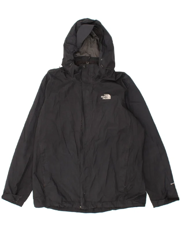 Affordable Men's Winter CoatsTHE NORTH FACE Mens Hooded Rain Jacket UK 42 XL Black Polyester Affordable Men's Winter CoatsTHE NORTH FACE Mens Hooded Rain Jacket UK 42 XL Black Polyester
