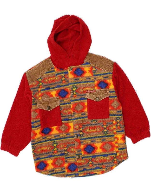 Men's Coats for BikingTHINK PINK Boys Abstract Pattern Hooded Fleece Jacket 7-8 Years Red Men's Coats for BikingTHINK PINK Boys Abstract Pattern Hooded Fleece Jacket 7-8 Years Red
