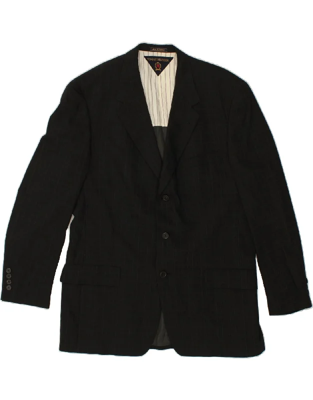 Men's Coats for Every OccasionTOMMY HILFIGER Mens 3 Button Blazer Jacket UK 44 2XL Black Check Wool Men's Coats for Every OccasionTOMMY HILFIGER Mens 3 Button Blazer Jacket UK 44 2XL Black Check Wool