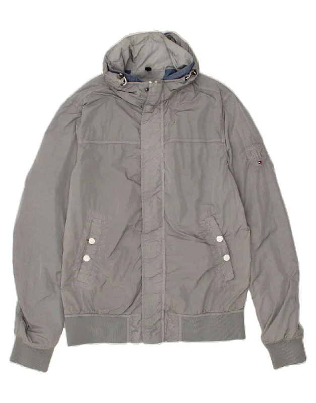 Men's Coats for All SeasonsTOMMY HILFIGER Mens Bomber Jacket UK 38 Medium Grey Cotton Men's Coats for All SeasonsTOMMY HILFIGER Mens Bomber Jacket UK 38 Medium Grey Cotton