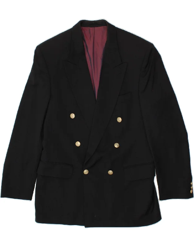 Men's Coats with Adjustable SleevesVINTAGE Mens Double Breasted Blazer Jacket UK 38 Medium Black Men's Coats with Adjustable SleevesVINTAGE Mens Double Breasted Blazer Jacket UK 38 Medium Black