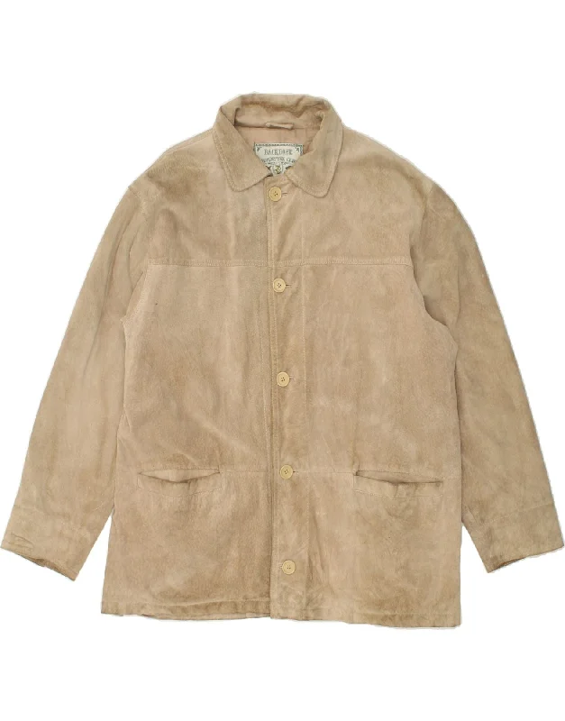 Men's Coats with Vintage StyleVINTAGE Mens Loose Fit Suede Jacket UK 38 Medium Beige Leather Men's Coats with Vintage StyleVINTAGE Mens Loose Fit Suede Jacket UK 38 Medium Beige Leather
