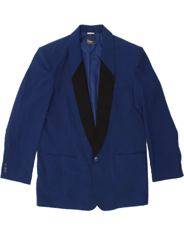 Men's Coats for Formal EventsWOODPECKER Mens 1 Button Blazer Jacket UK 40 Large Blue Colourblock Men's Coats for Formal EventsWOODPECKER Mens 1 Button Blazer Jacket UK 40 Large Blue Colourblock